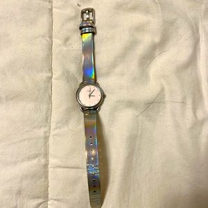 Fossil Tailor Three-Hand Iridescent Watch